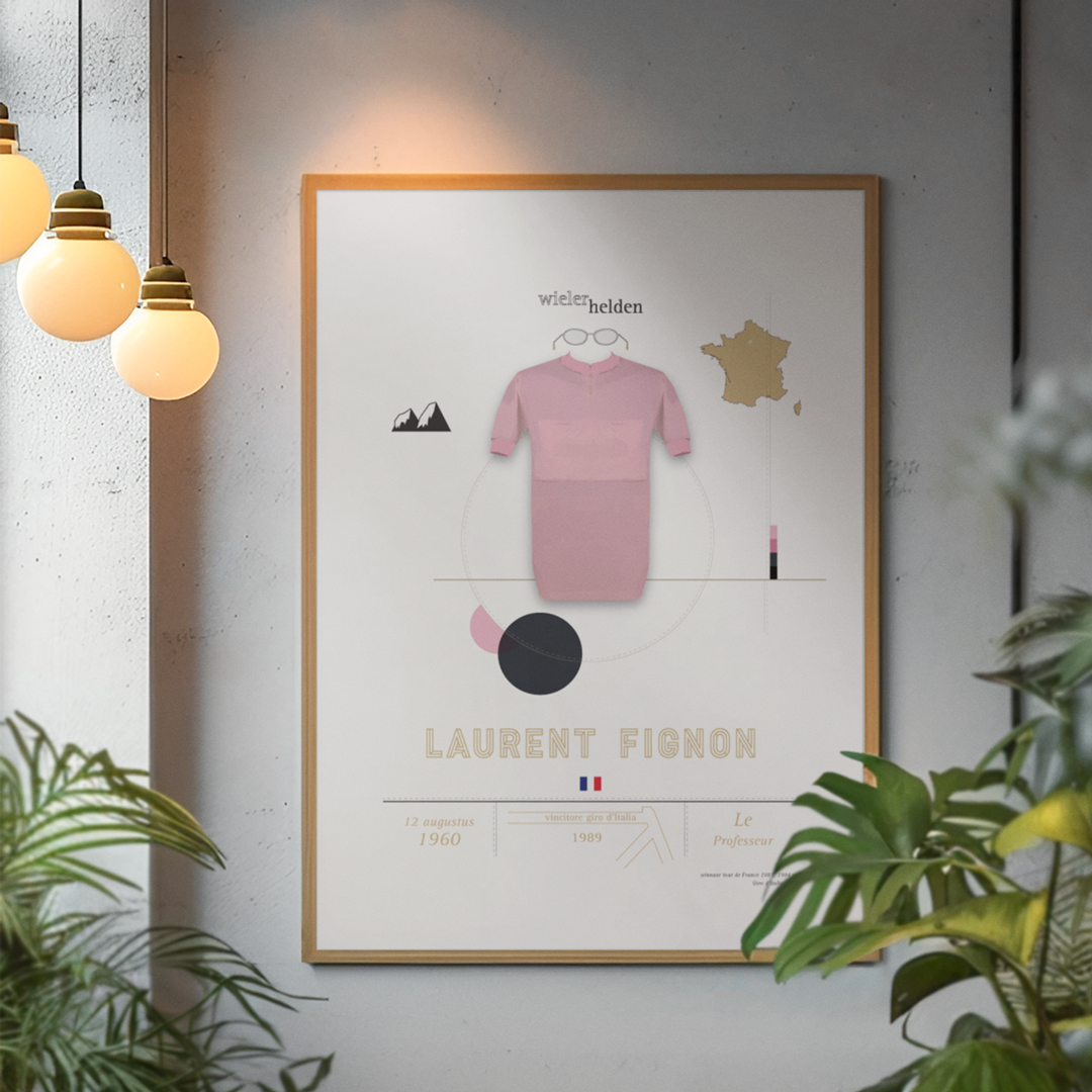 Vintage wielerposter - Laurent Fignon