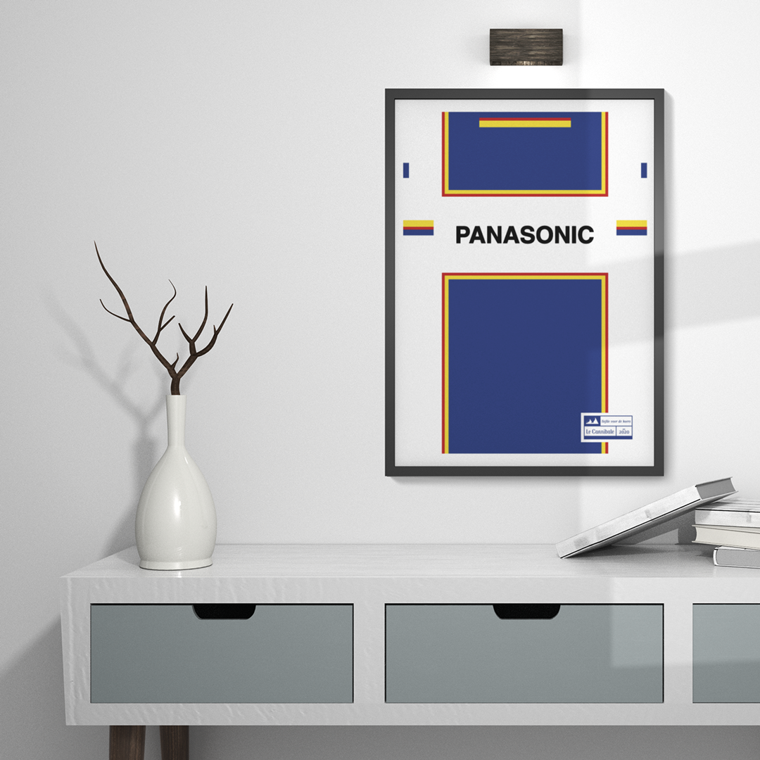 Vintage wielerposter - Panasonic wielerploeg