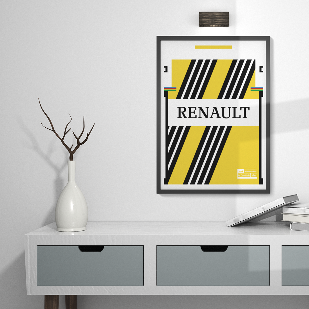 Vintage wielerposter - Renault wielerploeg